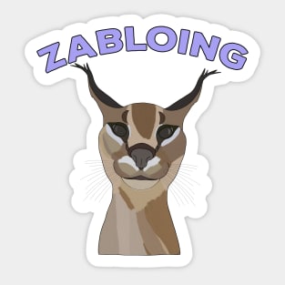 Zabloing Cat Meme Sticker